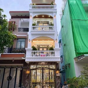 Bán Nhà 1 Trệt 3 Lầu số 79 Đường Chu Văn An KDC Thới Nhựt 2 Cần Thơ Full Nội Thất DT4x20m Hẻm hông 2m